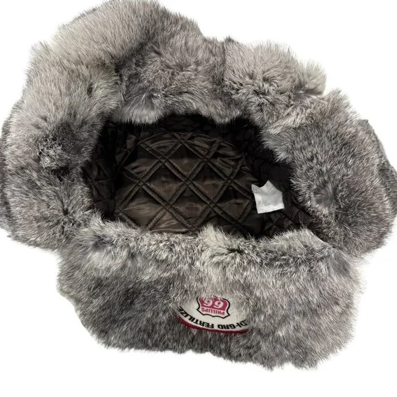 Russian Ushanka Winter Hat Trapper‎ Bomber w/Ear Flaps XL Phillips 66 - Picture 2 of 10